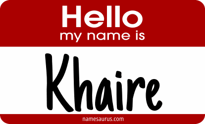 Hello my name is Khaire png download