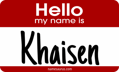 Hello my name is Khaisen png download