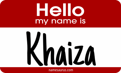 Hello my name is Khaiza png download