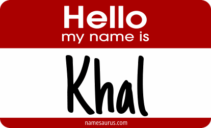 Hello my name is Khal png download
