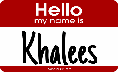 Hello my name is Khalees png download