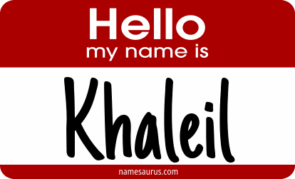 Hello my name is Khaleil png download