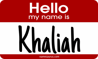Hello my name is Khaliah png download