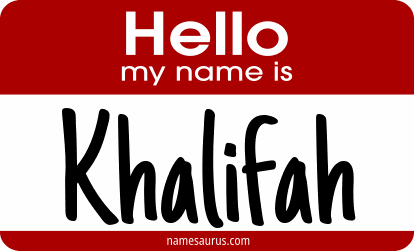 Hello my name is Khalifah png download