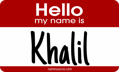 Hello my name is Khalil png download