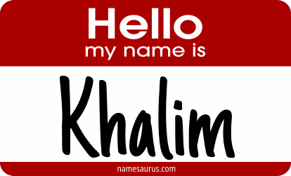 Hello my name is Khalim png download