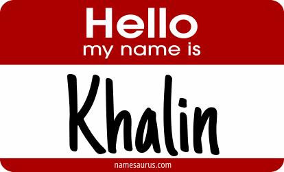 Hello my name is Khalin png download
