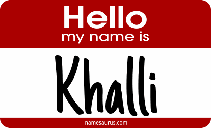 Hello my name is Khalli png download