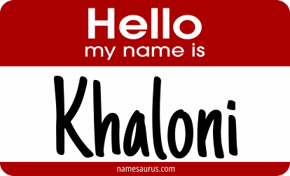 Hello my name is Khaloni png download