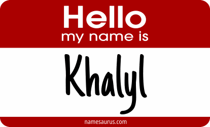 Hello my name is Khalyl png download