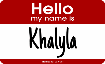 Hello my name is Khalyla png download