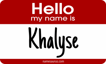 Hello my name is Khalyse png download