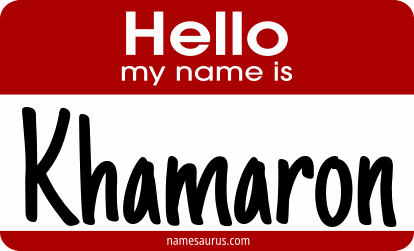 Hello my name is Khamaron png download