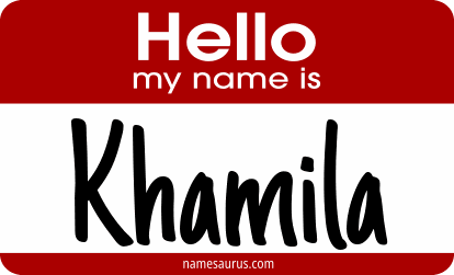 Hello my name is Khamila png download
