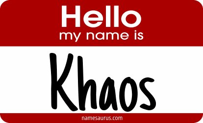 Hello my name is Khaos png download