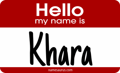 Hello my name is Khara png download