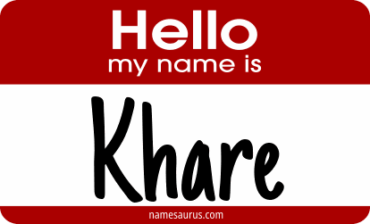 Hello my name is Khare png download