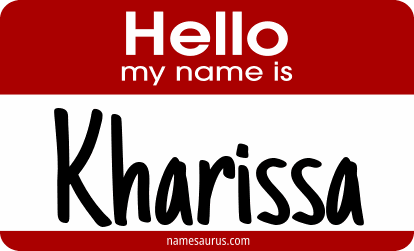 Hello my name is Kharissa png download