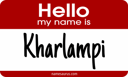 Hello my name is Kharlampi png download
