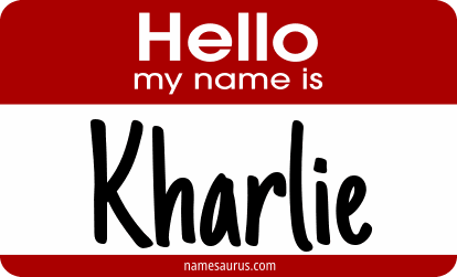 Hello my name is Kharlie png download