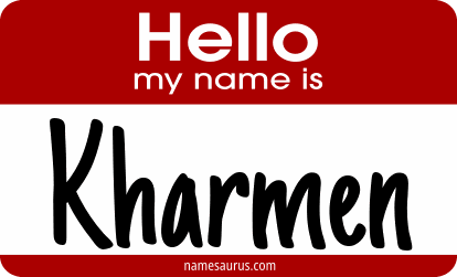 Hello my name is Kharmen png download