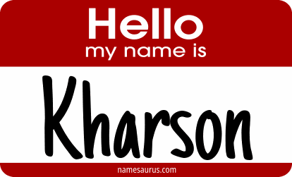 Hello my name is Kharson png download