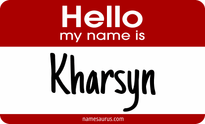 Hello my name is Kharsyn png download