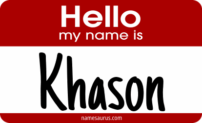 Hello my name is Khason png download