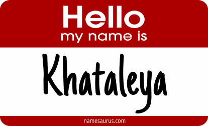 Hello my name is Khataleya png download