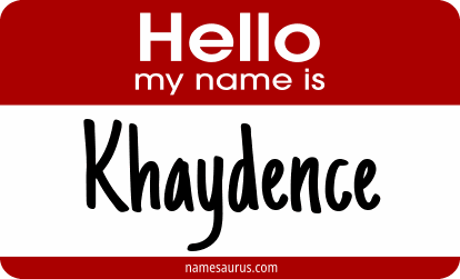 Hello my name is Khaydence png download