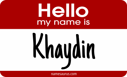 Hello my name is Khaydin png download