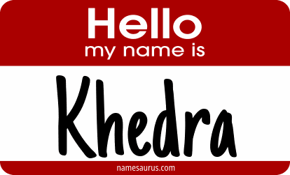 Hello my name is Khedra png download