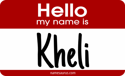 Hello my name is Kheli png download