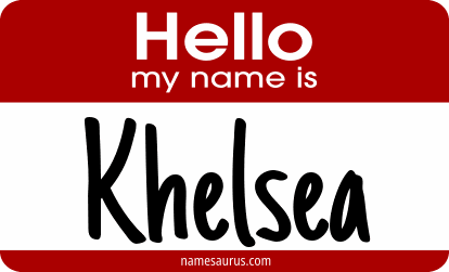 Hello my name is Khelsea png download