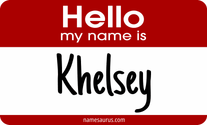 Hello my name is Khelsey png download