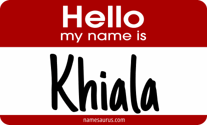 Hello my name is Khiala png download