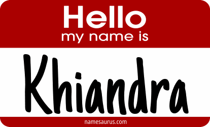 Hello my name is Khiandra png download