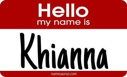Hello my name is Khianna png download