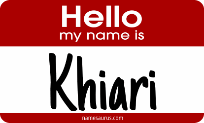 Hello my name is Khiari png download