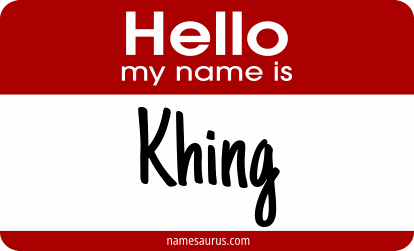 Hello my name is Khing png download