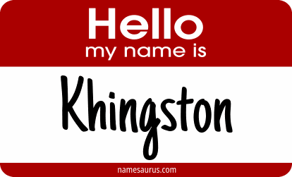 Hello my name is Khingston png download
