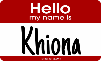 Hello my name is Khiona png download