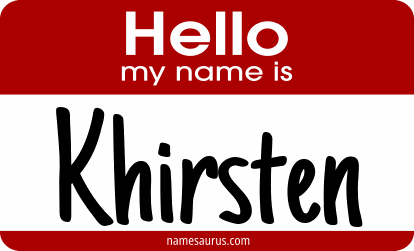 Hello my name is Khirsten png download