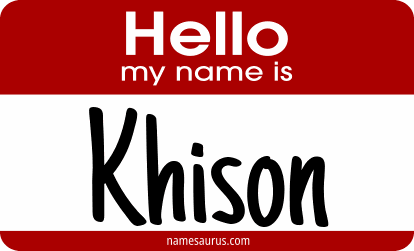 Hello my name is Khison png download