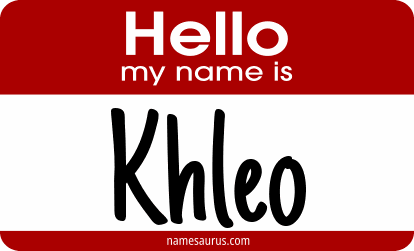 Hello my name is Khleo png download