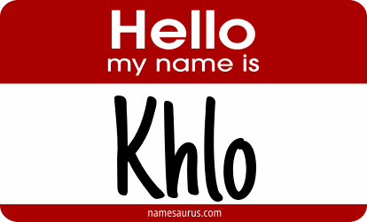 Hello my name is Khlo png download