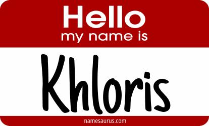 Hello my name is Khloris png download