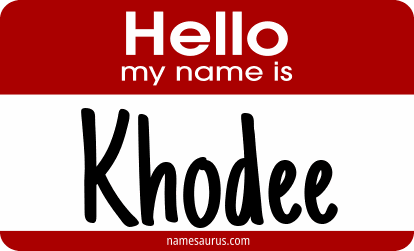 Hello my name is Khodee png download
