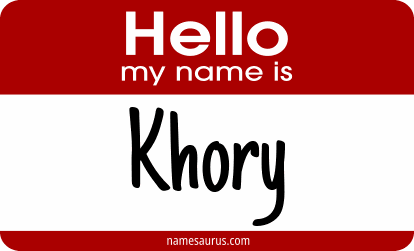 Hello my name is Khory png download