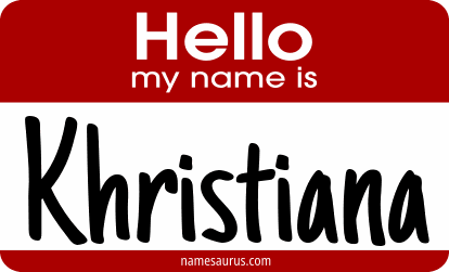 Hello my name is Khristiana png download